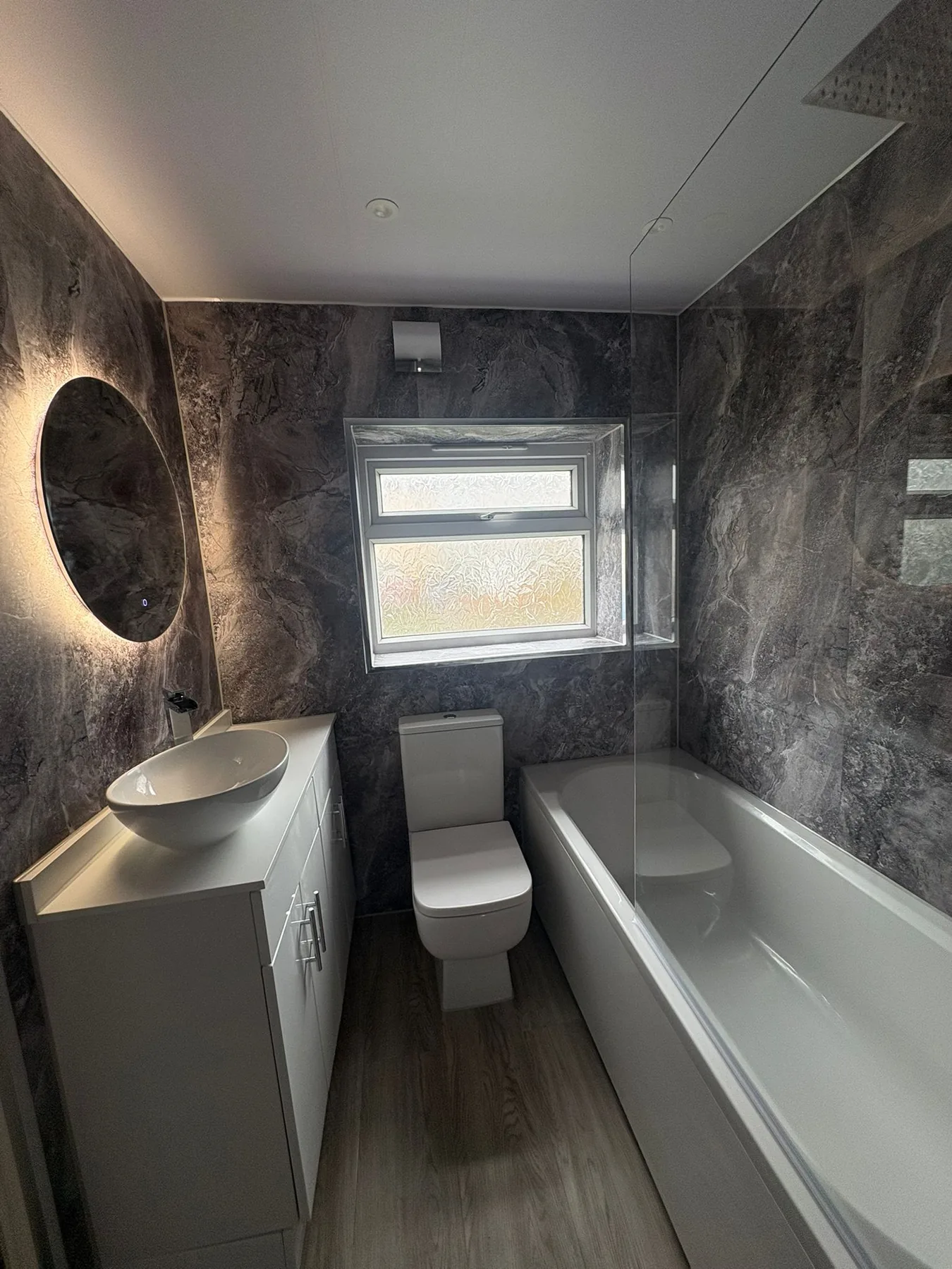 Finished bathroom installation