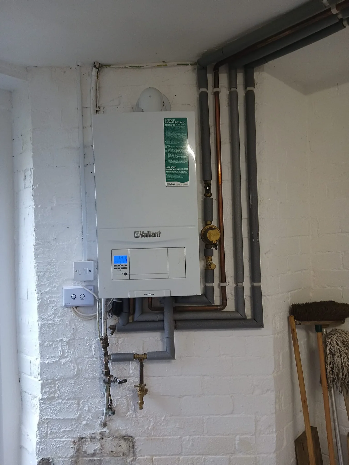 Boiler and heating installation by A.T. Plumbing & Heating